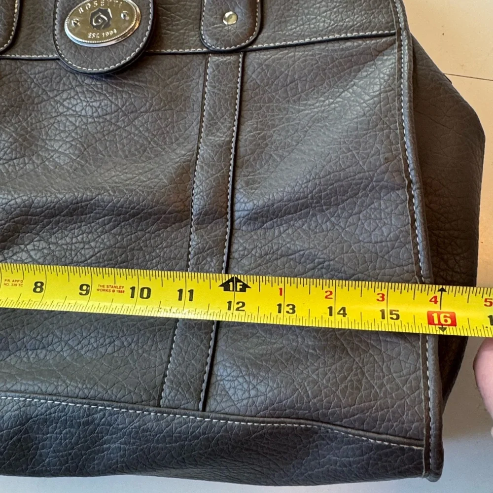 Rosetti Dark Gray Leather Look Women’s Attaché Laptop Briefcase Tech Bag MINTY